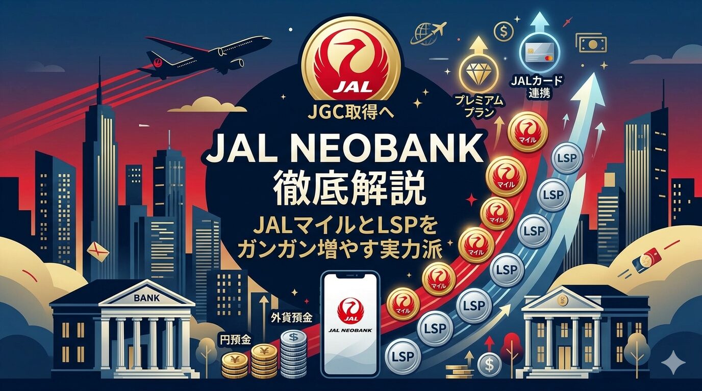 JAL NEOBANK徹底解説｜JALマイルとLSPをガンガン増やす実力派